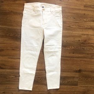 White House Black Market cropped white Jegging